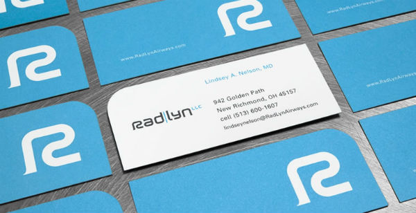 Radlyn Airways Logo-riffic and Uniquely Shaped Business Card