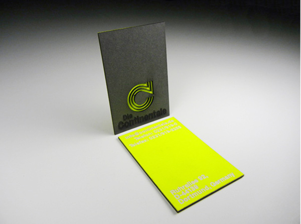 The Continentale's Laser Cut Business Card