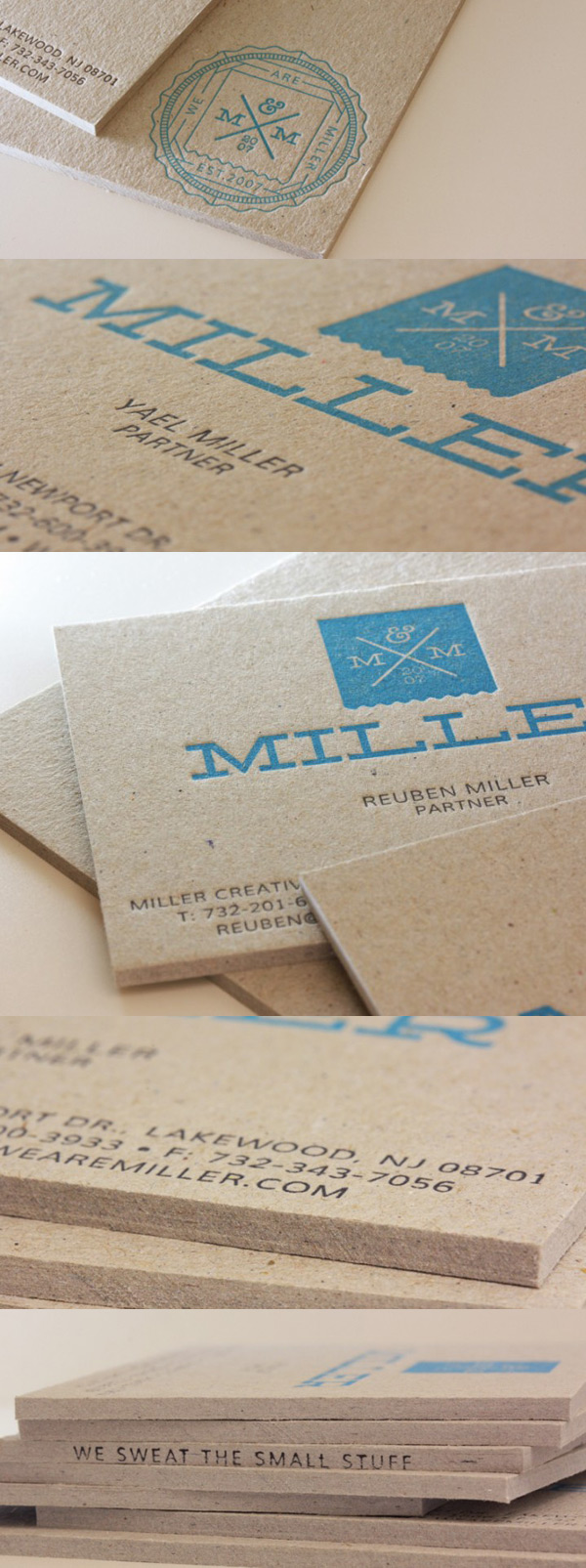 Miller Branding Agency's Letterpress Business Cards