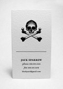 jack sparrow 骷髅头名片很恐