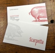  猪的创意scarpetta 名片 